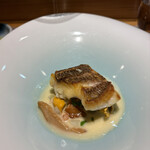 しまなみふれんち Murakami - ＊旬魚 ムール貝 ジロール茸✨️
      カリッと焼かれた真鯛のポアレ(*´ч`*)
      クリーミーな優しいソースがまろやか•*¨*•.¸¸♬︎