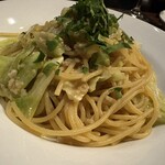 人形町バル 雄 - アンチョビとキャベツのペペロンチーノ