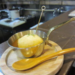 串揚げ 串の実 - 半熟卵串と自家製スープカレー