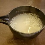 蕎麦処 くに作 - 蕎麦湯