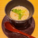 広島 鮨 天ぷら いわい - 蟹のあんかけ茶碗蒸し