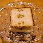 広島 鮨 天ぷら いわい - いわいサンド　マグロの天婦羅が入っています