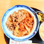 やぶ善 - 本日は、ご丁寧にセンター分けの盛り付け。