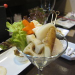 串揚げ 串の実 - 根菜のピクルス