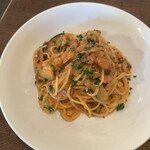 パスタヤ - ベーコンとナスのトマトクリームパスタ