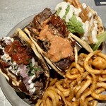 ブルー エントランス キッチン - 