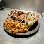 ブルー エントランス キッチン - 