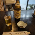 神田まつや - ビール・お通し
