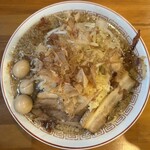 ラーメン 泪橋 - マンモスラーメン (うずら3ヶ)