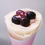 クレープ ボンボン - ブルーベリークリームチーズ\400