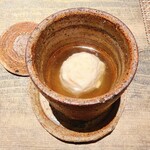 天ぷらあら木 - 海老の真薯