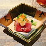 天ぷらあら木 - 5日間熟成ブリ