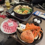 すき焼き ズワイガニ・タラバガニ食べ放題 和牛とカニ 三条河原町店 - 