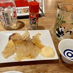 KAISEN MART - パンダのワンカップとエイヒレ炙りを追加注文