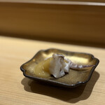 鮨なか乃 - アオリイカのゲソ からしみそと共に