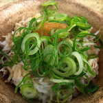 築港麺工房 - ネギしらすご飯