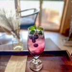 農cafe baikamo - ブルーベリースカッシュ