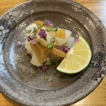 池下料理店 オオツボ - イカとカラスミ