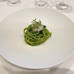 RISPETTO - ○Primo piatto
      春菊 長井港産“さかな人”の活け神経締めアオリイカ