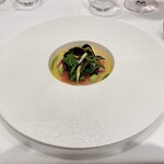 RISPETTO - ○Antipasto 1
      長井港産”さかな人”の活け神経締めキハダマグロ　菜園風