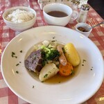 花・ふらんす食堂やまもと - 和牛ホホ肉とたっぷり野菜のポトフ定食(\1,950)