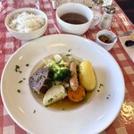 花・ふらんす食堂やまもと - 和牛ホホ肉とたっぷり野菜のポトフ定食(\1,950)