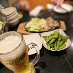 みやこんじょ - 乾杯から目白押しのお料理