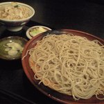 Sobajizakedokoro Tsukasa - 山椒ちりめんご飯とお蕎麦のセット