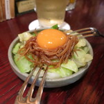 ロックフィッシュ - 2014.12復活した（らしい）味噌スルメの黄身和え。