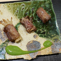 銀座 よし澤 - 山形県黒毛和牛 肉巻き