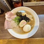 麺屋 誠 - 【煮干しそば塩（限定）tp味玉×こってりsv大蒜×特製ニラ辛味】