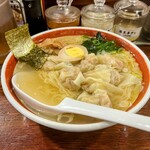 広州市場 - ランチ雲呑麺ご飯セット　雲呑麺(塩)
