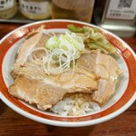 広州市場 - ランチ雲呑麺ご飯セット　煮豚飯