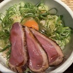 鴨出汁中華蕎麦 麺屋yoshiki - 鴨葱紅花卵TKG