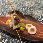 お野菜懐石＆organic cafe～manaya（安曇野）～ - Manayaごはん(\2,530)　旬の一品：里芋の田楽　落花生の味噌