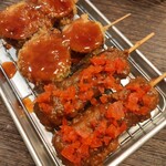 大衆酒場 パーラーヒバリ - 串カツカレー、茄子