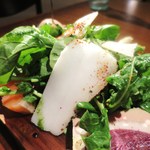 レストランユニック - ラルド・コロンナータ、ルッコラのサラダ