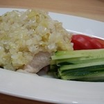 伊志井 - 冷製の蒸し鶏の葱ソース