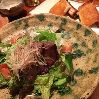 魚匠 銀平 心斎橋店 - 牛サラダ