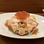 ながほり - 活松葉蟹ジュレ添え ¥9,800