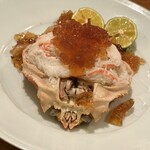 ながほり - 活松葉蟹ジュレ添え ¥9,800