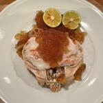 ながほり - 活松葉蟹ジュレ添え ¥9,800