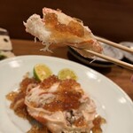 ながほり - 活松葉蟹ジュレ添え ¥9,800