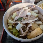 藤店うどん - 肉とネギがたっぷりと