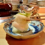 六本木 大皿焼肉 老中 - 自家製白菜林檎酢漬け