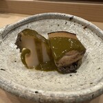 鮨桂太 - 蒸し鮑 肝ソース　◎