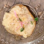 公正屋 - これは・・チーズ乗せてオーブンで20分焼いたの。西洋梨のまろやかさが増したの。