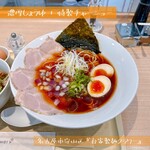自家製麺 フラワー - 濃厚しょうゆ+特製チャーシュー