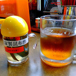 麺マッチョ - 「台湾まぜそば」用の自家製昆布酢