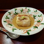 徳うち山 - 焼胡麻豆腐に無花果。